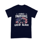Scotstee Shop - USA Flag Make Farming Great Again Tracter Farming Birthday 4th Of July Shirt