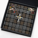To My Beautiful Soulmate Necklace In Your Eyes I Have Found My Home Clan MacKay Weathered Tartan Cross Dancing Necklace