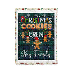 Personalized Gift Tartan Plaid Blanket Clan Kay With Christmas Cookie Baking Crew Christmas Gift Blanket, Plaid Blanket, Christmas Fleece Blanket, Christmas Blanket, Tartan Blanket, Scottish Blanket, Scotland Blanket, Family Name Blanket, Custom Blanket, Personalized Blanket