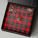 To My Beautiful Soulmate Necklace In Your Eyes I Have Found My Home Clan Ramsay Modern Tartan Crown Pendant Necklace