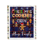 Personalized Gift Tartan Plaid Blanket Clan Home Modern With Christmas Cookie Baking Crew Christmas Gift Blanket, Plaid Blanket, Christmas Fleece Blanket, Christmas Blanket, Tartan Blanket, Scottish Blanket, Scotland Blanket, Family Name Blanket, Custom Blanket, Personalized Blanket