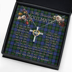 To My Beautiful Soulmate Necklace In Your Eyes I Have Found My Home Clan Baird Tartan Cross Dancing Necklace