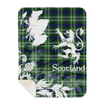 Sherpa Blanket - Tartan Blanket Thistle and Lion Scottish Clan Blackadder Plaid Blanket, plaid sherpa blanket queen,purple sherpa blanket,queen sherpa blanket,queen size sherpa blanket,red sherpa blanket,scottish tartan blankets,sherpa blanket,sherpa christmas blanket