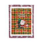 Personalized Gift Tartan Plaid Blanket Clan Baxter With Funny Santa Snowman Reindeer Merry Christmas Fleece Blanket, Home Living Room, Plaid Blanket, Tartan Blanket, Scottish Blanket, Buffalo fleece blanket, Christmas Blanket