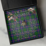To My Beautiful Soulmate Necklace In Your Eyes I Have Found My Home Clan Carmichael Modern Tartan Crown Pendant Necklace