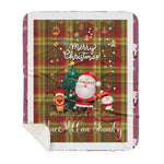 Personalized Gift Tartan Plaid Blanket Clan MacMillan Weathered With Funny Santa Snowman Reindeer Merry Christmas Gift Sherpa Blanket, blue plaid sherpa blanket,blue tartan sherpa blanket,Buchan,buffalo plaid sherpa blanket,christmas sherpa blanket,Christmas Throw Blanket