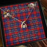 To My Beautiful Soulmate Necklace In Your Eyes I Have Found My Home Clan Haldane Tartan Wishbone Dancing Necklace