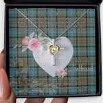Gift For My Beautiful Girlfriend Necklace Valentine Necklace Clan Paisley Tartan Cross Dancing Necklace Scottish Tartan Jewelry