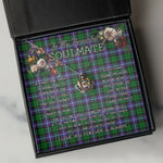 To My Beautiful Soulmate Necklace In Your Eyes I Have Found My Home Clan Galbraith Modern Tartan Crown Pendant Necklace