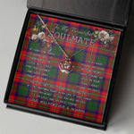 To My Beautiful Soulmate Necklace In Your Eyes I Have Found My Home Clan Wauchope Tartan Crown Pendant Necklace