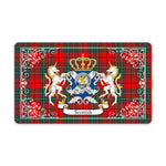 Doormat - Welcome Mat Scottish Cumming Clan Badge Tartan Door Mat, Plaid Doormat