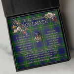 To My Beautiful Soulmate Necklace In Your Eyes I Have Found My Home Clan Johnson Tartan Crown Pendant Necklace