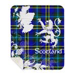 Sherpa Blanket - Tartan Blanket Thistle and Lion Scottish Clan Weir Plaid Blanket, plaid sherpa blanket queen,purple sherpa blanket,queen sherpa blanket,queen size sherpa blanket,red sherpa blanket,scottish tartan blankets,sherpa blanket,sherpa christmas blanket