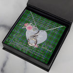 Rising Phoenix Necklace - Valentine Necklace Clan Henderson Ancient Tartan Gift for Girlfriend, Gift for My Wife Rising Phoenix Necklace