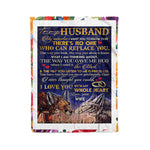 Scotstee Shop - Personalized Gift Letter Love Quote To My Husband Letter Cute For Husband Fox Couple Lover Gift Fleece Blanket