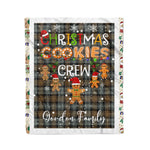 Personalized Gift Tartan Plaid Blanket Clan Gordon Weathered With Christmas Cookie Baking Crew Christmas Gift Blanket, Plaid Blanket, Christmas Fleece Blanket, Christmas Blanket, Tartan Blanket, Scottish Blanket, Scotland Blanket, Family Name Blanket, Custom Blanket, Personalized Blanket