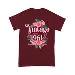 Womens Birthday Gift Born In June 1961 Flowers Birthday Gift Birthday Shirt 60th birthday gifts - Scotstee Shop