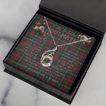 To My Beautiful Soulmate Necklace In Your Eyes I Have Found My Home Clan MacKintosh Tartan Rising Phoenix Necklace