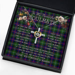 To My Beautiful Soulmate Necklace In Your Eyes I Have Found My Home Clan Malcolm Tartan Cross Dancing Necklace