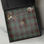 To My Beautiful Soulmate Necklace In Your Eyes I Have Found My Home Clan Buchan Ancient Tartan Crown Pendant Necklace
