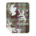 Sherpa Blanket - Tartan Blanket Thistle and Lion Scottish Clan MacAndrew Plaid Blanket, plaid sherpa blanket queen,purple sherpa blanket,queen sherpa blanket,queen size sherpa blanket,red sherpa blanket,scottish tartan blankets,sherpa blanket,sherpa christmas blanket