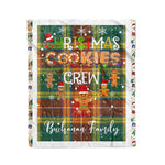 Personalized Gift Tartan Plaid Blanket Clan Buchanan Old Sett With Christmas Cookie Baking Crew Christmas Gift Blanket, Plaid Blanket, Christmas Fleece Blanket, Christmas Blanket, Tartan Blanket, Scottish Blanket, Scotland Blanket, Family Name Blanket, Custom Blanket, Personalized Blanket
