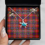 Sea Turtle Necklace To My Beautiful Soulmate Necklace In Your Eyes I Have Found My Home Clan Tweedie Red Tartan Blue Turtle Necklace, Valentine Necklace Gift for Girlfriend Clan Mitchell Ancient Tartan Sunflower Pendant Necklace, Scottish Tartan Jewelry, valentine necklace, necklace girlfriend, necklace for wife, cute necklaces for girlfriend, jewelry for girlfriend, to my soulmate necklace, to my future wife necklace