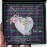 Gift For My Beautiful Girlfriend Necklace Valentine Necklace Clan MacArthur Milton Tartan Cross Dancing Necklace Scottish Tartan Jewelry
