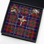 To My Beautiful Soulmate Necklace In Your Eyes I Have Found My Home Clan Pennycook Tartan Cross Dancing Necklace