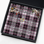 To My Beautiful Soulmate Necklace In Your Eyes I Have Found My Home Clan MacPherson Hunting Modern Tartan Cross Dancing Necklace