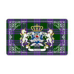 Doormat - Welcome Mat Scottish Elphinstone Clan Badge Tartan Door Mat, Plaid Doormat