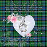 Rising Phoenix Necklace - Valentine Necklace Clan Forsyth Ancient Tartan Gift for Girlfriend, Gift for My Wife Rising Phoenix Necklace