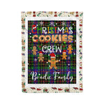 Personalized Gift Tartan Plaid Blanket Clan Brodie Hunting With Christmas Cookie Baking Crew Christmas Gift Blanket, Plaid Blanket, Christmas Fleece Blanket, Christmas Blanket, Tartan Blanket, Scottish Blanket, Scotland Blanket, Family Name Blanket, Custom Blanket, Personalized Blanket