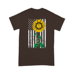 Scotstee Shop - Vintage American Flag EMT Sunflower Hippie EMT Nurse Gifts 4th Of July Shirt Nurse 4th of July Shirt emergency nurse shirts
