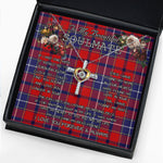 To My Beautiful Soulmate Necklace In Your Eyes I Have Found My Home Clan Wishart Tartan Cross Dancing Necklace