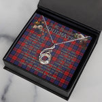 To My Beautiful Soulmate Necklace In Your Eyes I Have Found My Home Clan Graham of Menteith Red Tartan Rising Phoenix Necklace