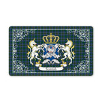 Doormat - Welcome Mat Scottish Cockburn Modern Clan Badge Tartan Door Mat, Plaid Doormat