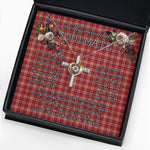 To My Beautiful Soulmate Necklace In Your Eyes I Have Found My Home Clan Pennington Tartan Cross Dancing Necklace