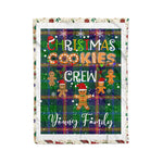 Personalized Gift Tartan Plaid Blanket Clan Young With Christmas Cookie Baking Crew Christmas Gift Blanket, Plaid Blanket, Christmas Fleece Blanket, Christmas Blanket, Tartan Blanket, Scottish Blanket, Scotland Blanket, Family Name Blanket, Custom Blanket, Personalized Blanket