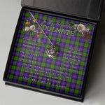 To My Beautiful Soulmate Necklace In Your Eyes I Have Found My Home Clan Cameron Tartan Crown Pendant Necklace