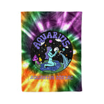 Scotstee Shop - Scotstee Shop Blanket Aquarius Zodiac Hippie Fleece Blanket
