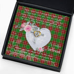 Gift For My Beautiful Girlfriend Necklace Valentine Necklace Clan Baxter Modern Tartan Cross Dancing Necklace Scottish Tartan Jewelry