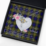 Gift For My Beautiful Girlfriend Necklace Valentine Necklace Clan Muir Tartan Cross Dancing Necklace Scottish Tartan Jewelry