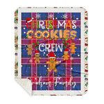 Personalized Gift Tartan Plaid Blanket Clan Graham Of Menteith Pink With Christmas Cookie Baking Crew Christmas Gift Sherpa Blanket, tartan sherpa blanket,buffalo plaid sherpa blanket,christmas sherpa blanket,Christmas Throw Blanket,green plaid sherpa blanket,green sherpa blanket