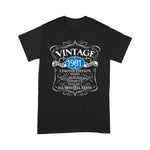 Vintage 1981's 40th Birthday Gift Birthday Shirt Funny 40th Birthday T Shirts - Scotstee Shop