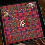To My Beautiful Soulmate Necklace In Your Eyes I Have Found My Home Clan Lumsden Tartan Wishbone Dancing Necklace