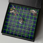 To My Beautiful Soulmate Necklace In Your Eyes I Have Found My Home Clan Bannerman Tartan Crown Pendant Necklace