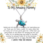 Mommy Necklace, To My Amazing Mommy Gift Necklace, 1st Mother’s Day Present For New Mom From New Born Baby, Sentimental Gift From Baby To Mom, New Mommy Gift, Sea Turtle Necklace