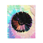 Scotstee Shop - Scotstee Shop Blanket Sunflower Tie Dye Hippie Fleece Blanket
