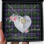 Gift For My Beautiful Girlfriend Necklace Valentine Necklace Clan Galbraith Tartan Cross Dancing Necklace Scottish Tartan Jewelry